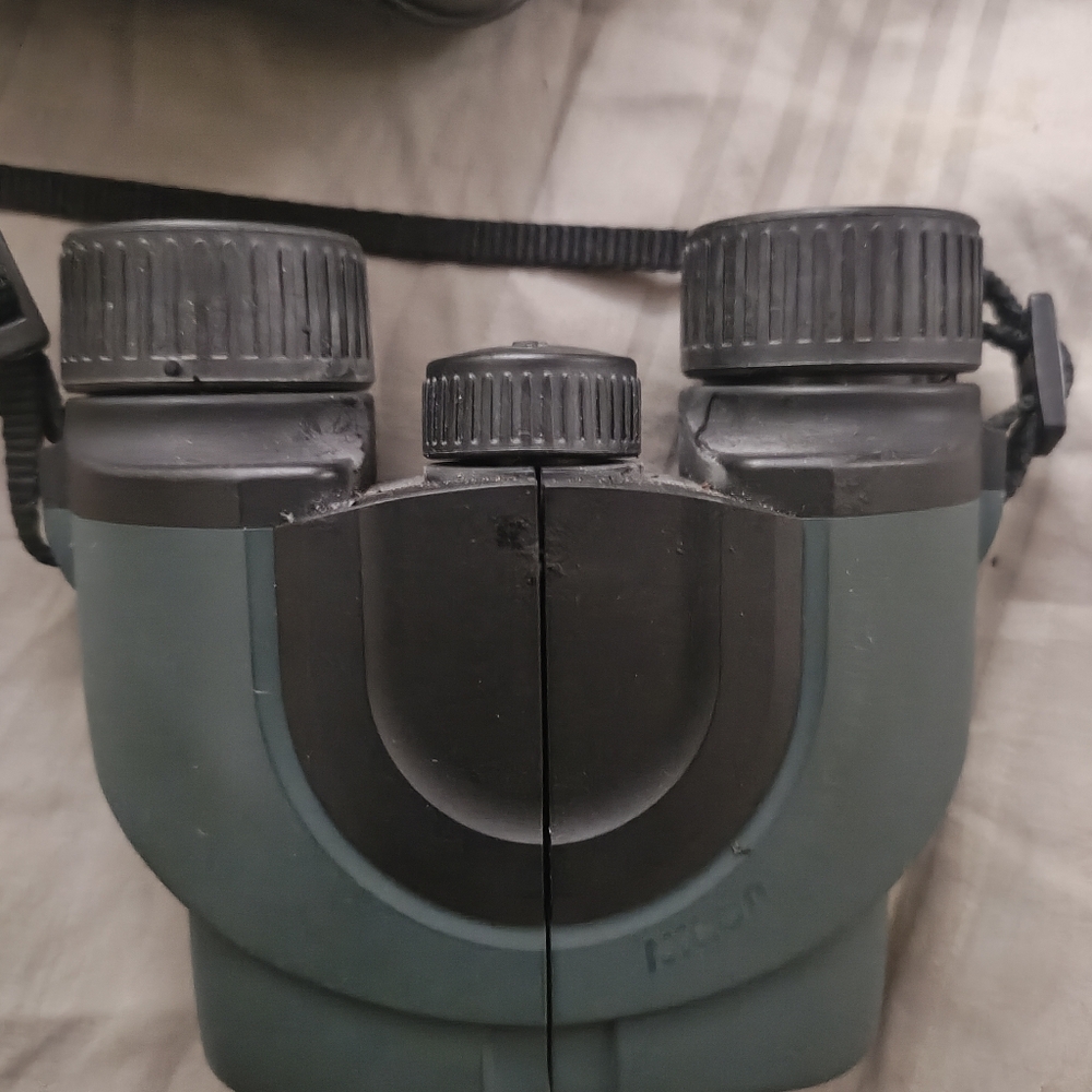 Green and Black Outdoor Binoculars with Adjustable Knobs